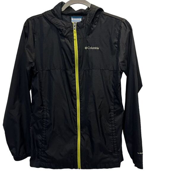 Columbia Kids Windy Explorer Jacket with Hood Black Size L - Picture 1 of 9
